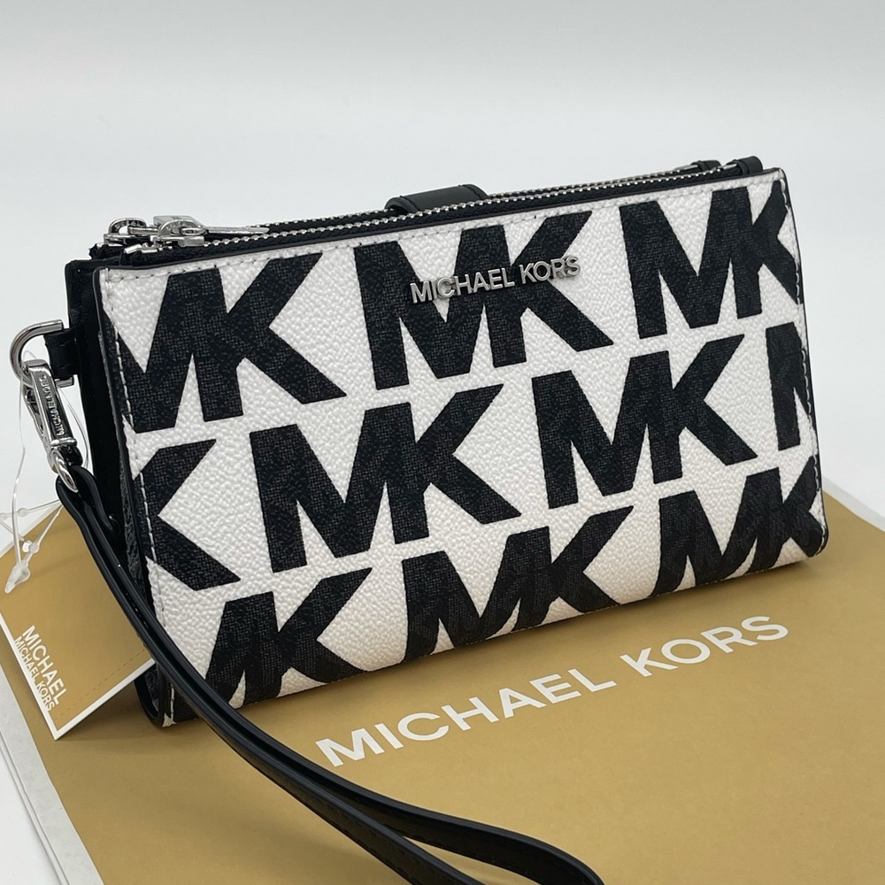 Michael Kors Large Double Zip Wallet Wristlet - Picture 1 of 10